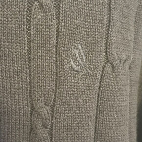 XXL Nautica Sweater Cable Knit Long Sleeve Navy Blue Pullover Crewneck #preppy E - Picture 4 of 7